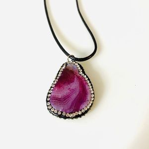 Agate stone necklace🌵